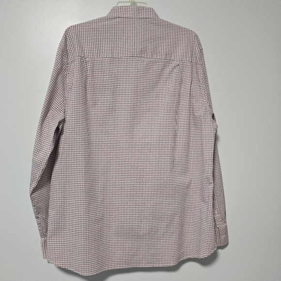 Men's 2XL Black Peach Stretch Modern Fit Long Sleeve Button-Down Shirt - Picture 4 of 9